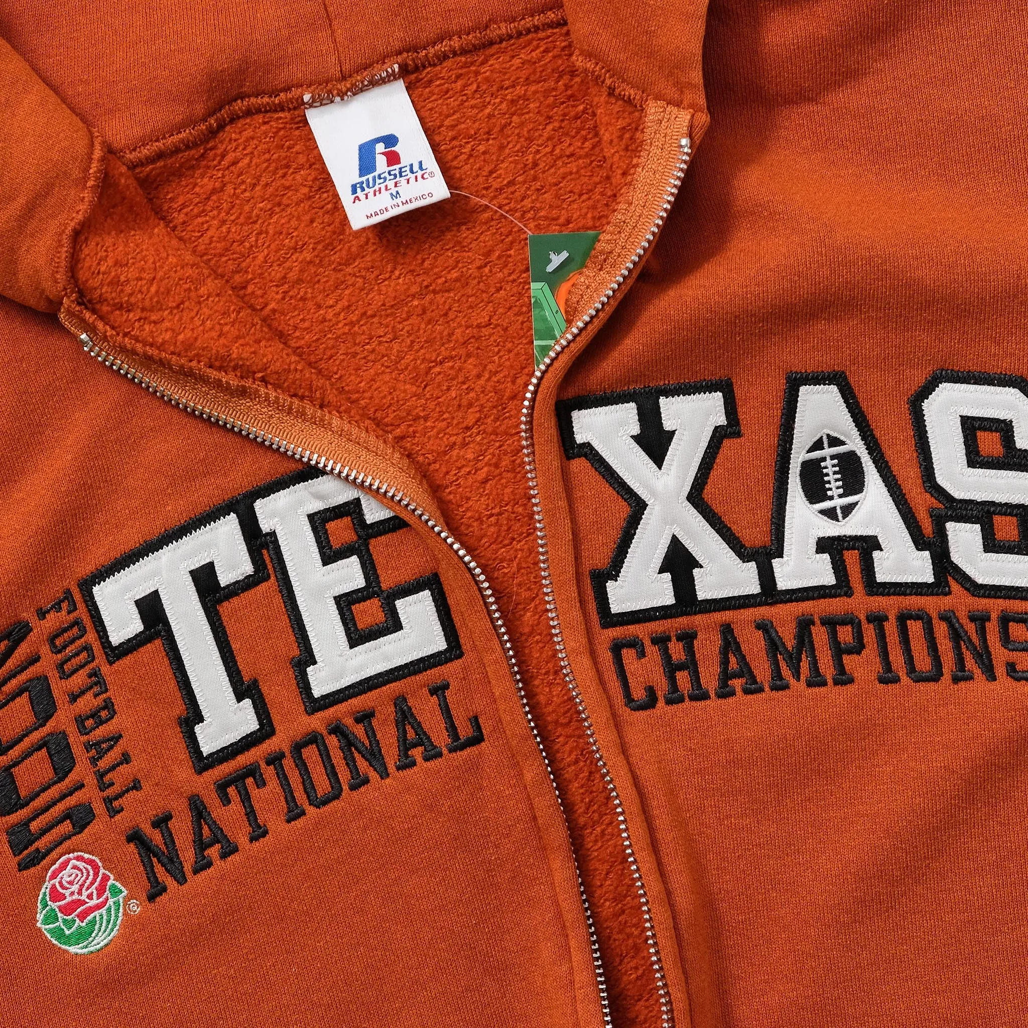 2005 Russell Athletic Texas Zip Hoody Medium