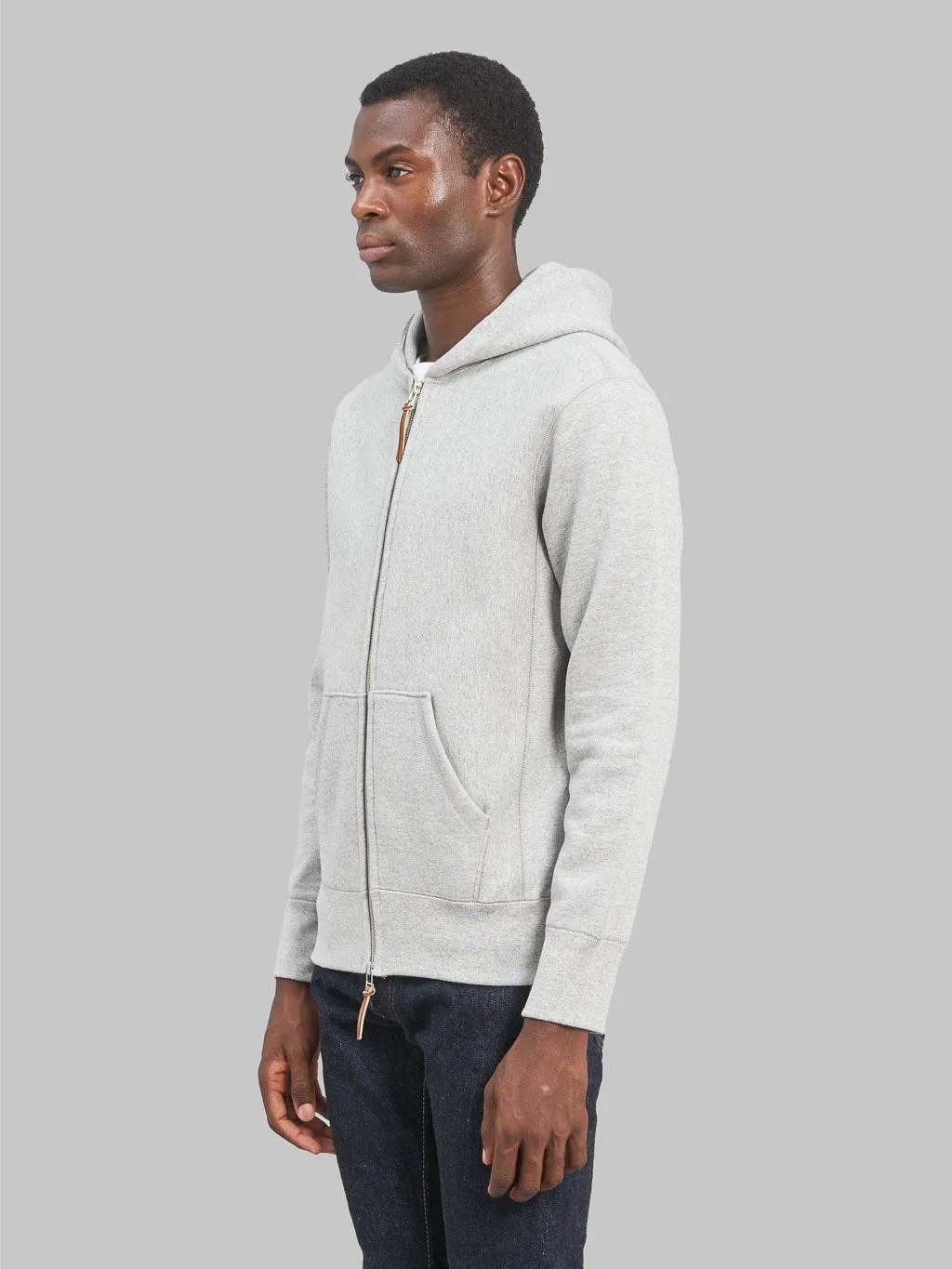 3sixteen Heavyweight Zip Hoody Grey