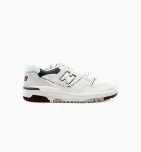 550 Maroon Navy Mens Lifestyle Shoe - White/Navy Blue