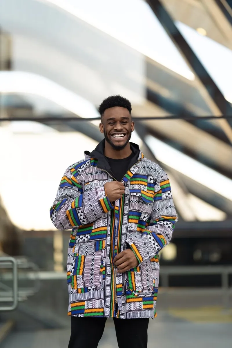 African Hoodie In Kente