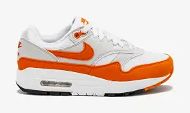 Air Max 1 '87 Safety Orange Womens Lifestyle Shoes (Orange/Grey)