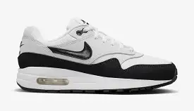 Air Max 1 Grade School Lifestyle Shoes (White/Pure Platinum/Black)