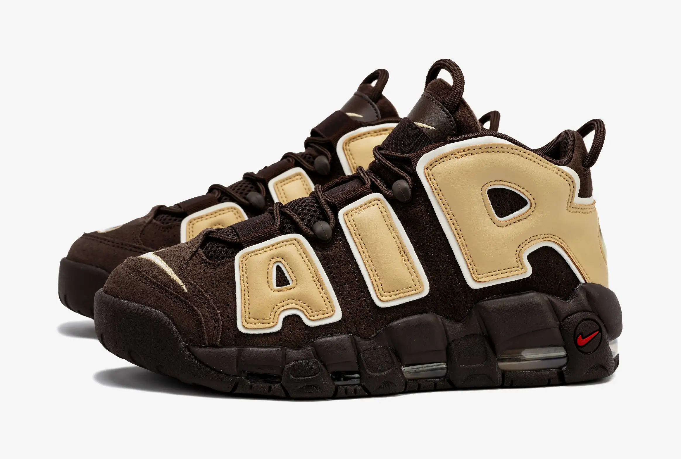 Air More Uptempo Baroque Brown Mens Lifestyle Shoes ( Baroque Brown/Sesame/Pale Ivory)