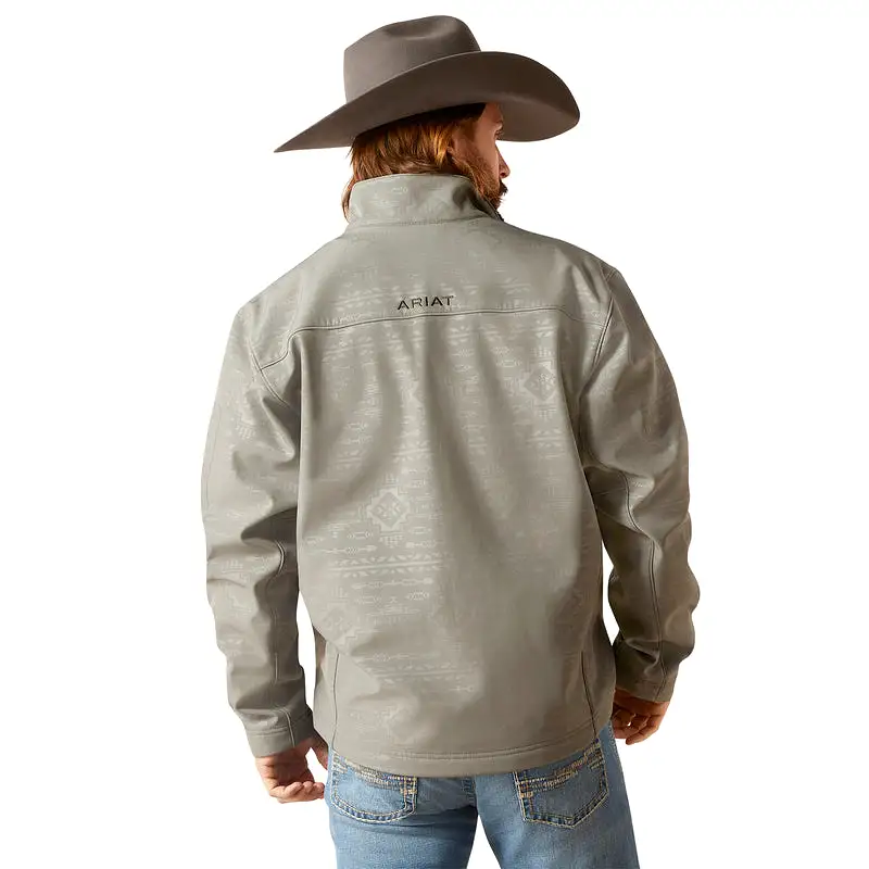 'Ariat' Men's Vernon 2.0 Softshell Jacket - Jetty Grey Embossed