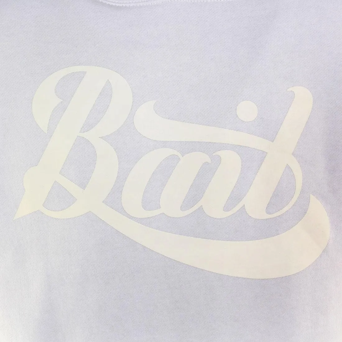 BAIT Script Logo Pullover Hoody (white / white)