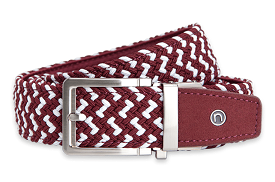 Braided Maroon, 1 3/8 Strap, Golf Belt