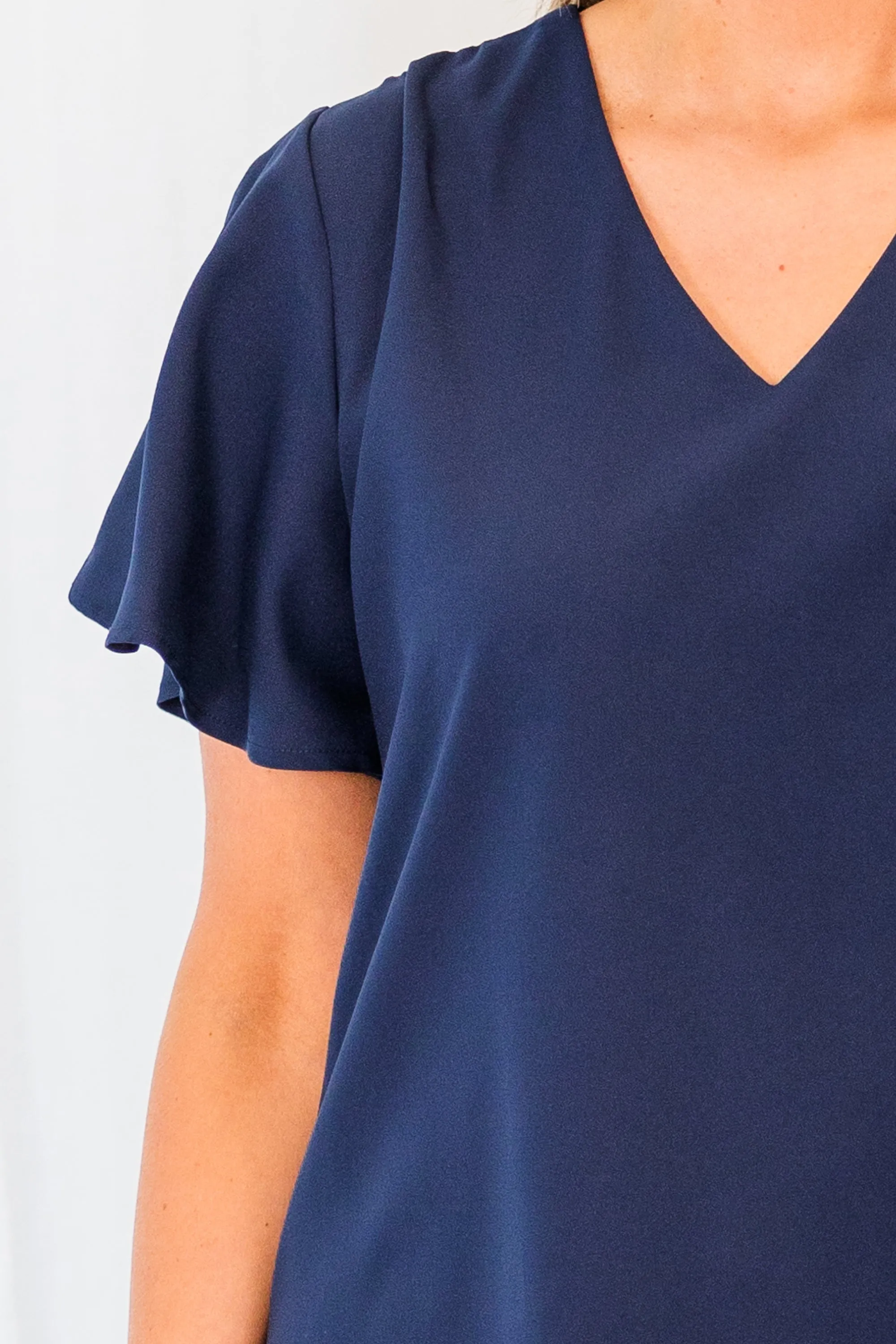 Break Room Chat Top, Navy