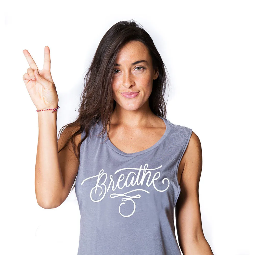 Breathe Tattoo - Ladies’ Muscle Tank