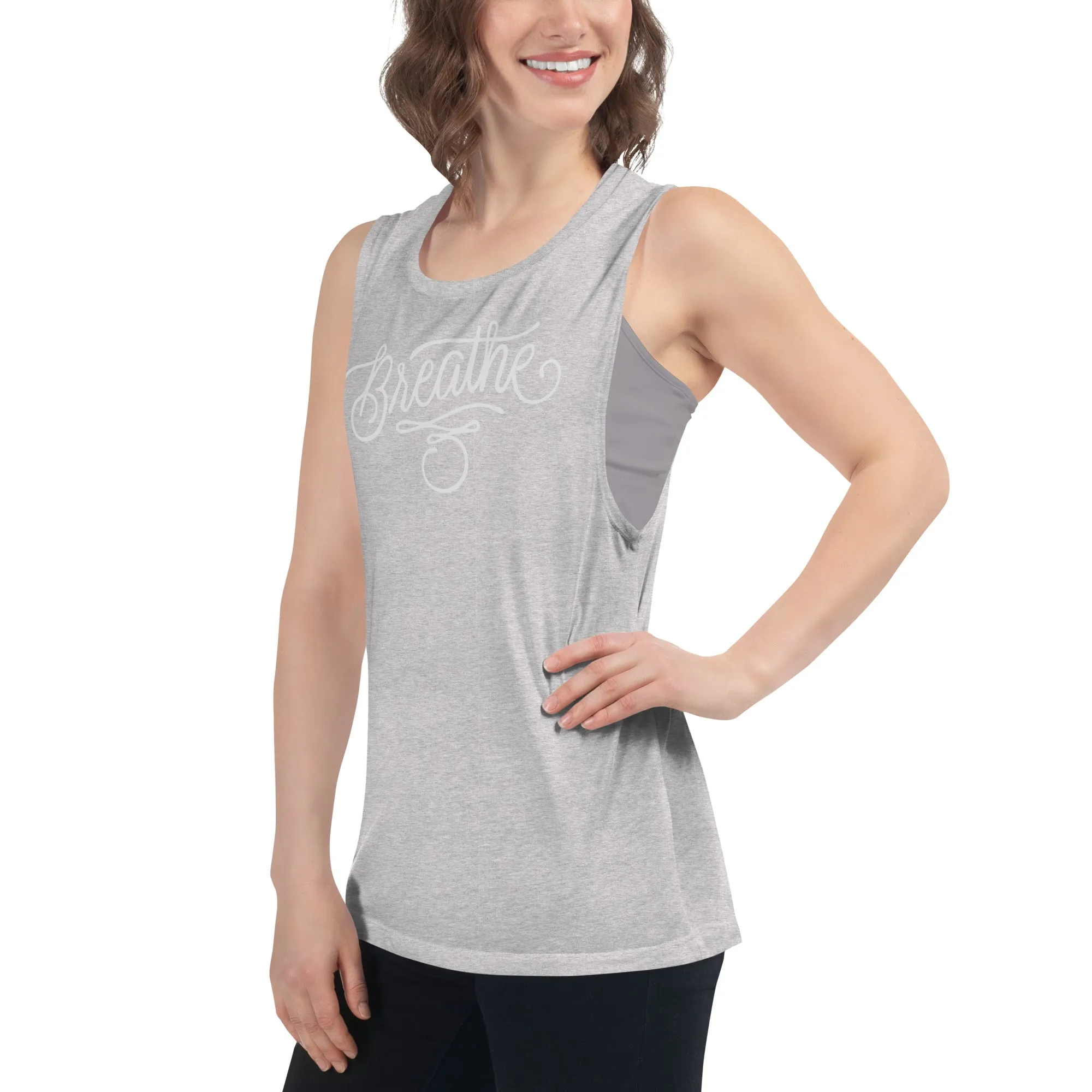 Breathe Tattoo - Ladies’ Muscle Tank