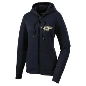 CAF Womens Zip-Up Jacket with Hood