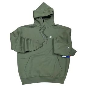 CHAMPION “SUPER FLEECE” SMALL LOGO CONE HOODY- CARGO OLIVE GREEN