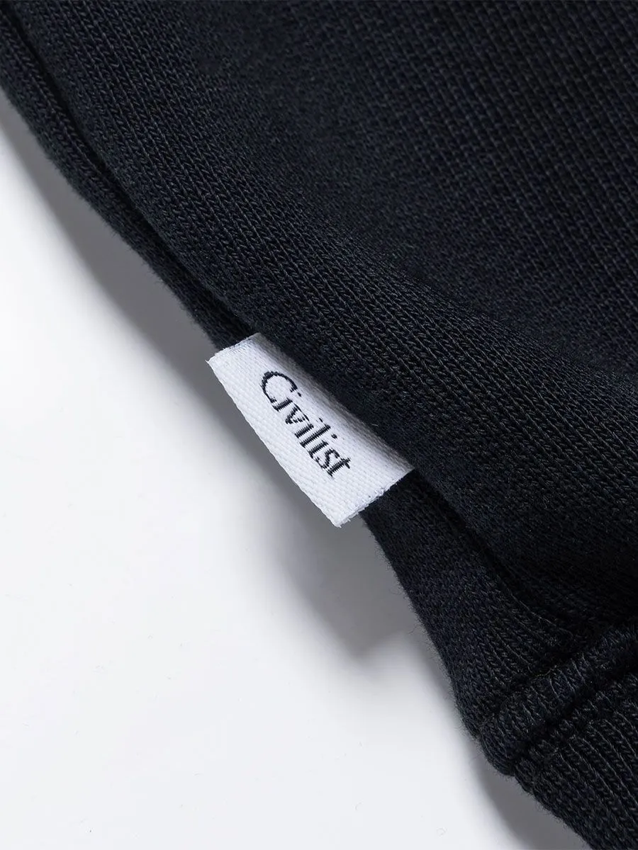 Civilist Curl Hoody - Black