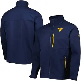 COLUMBIA MEN’S WVU ASCENDER SOFTSHELL JACKET - NAVY