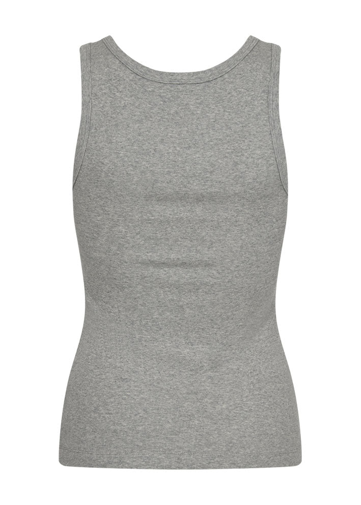 Copenhagen Muse Siv Top - Light Grey Melange