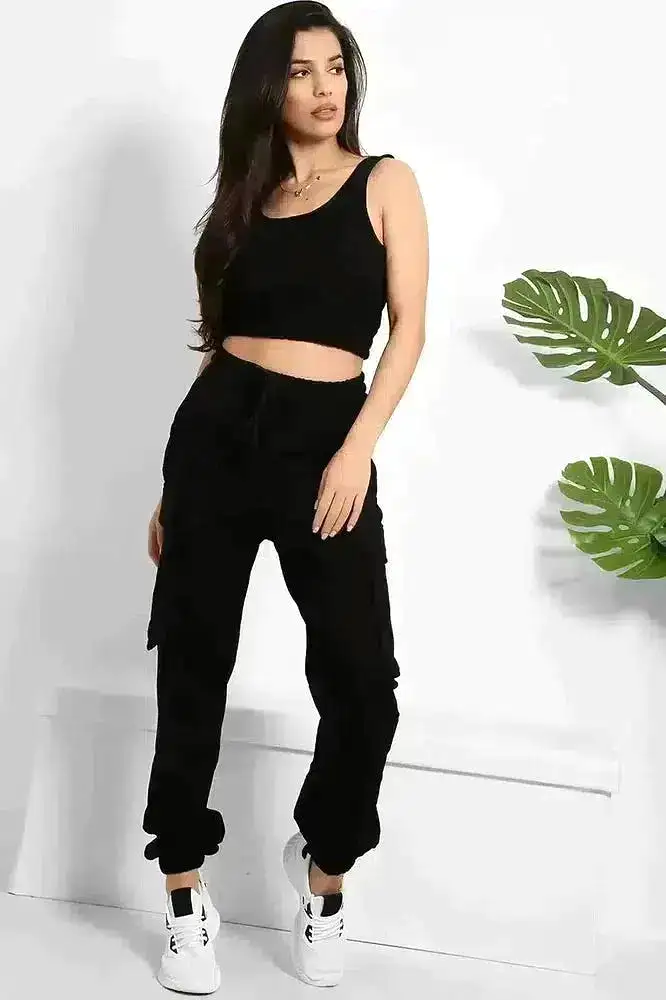 Crop Top and Utility Cargo Pants Set