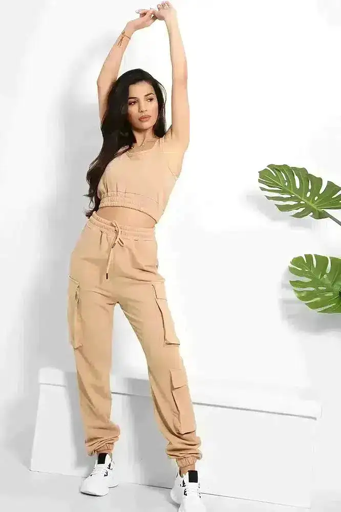 Crop Top and Utility Cargo Pants Set