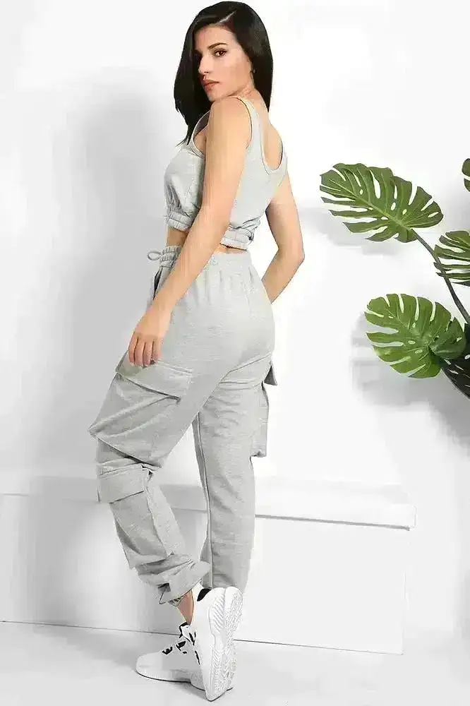 Crop Top and Utility Cargo Pants Set