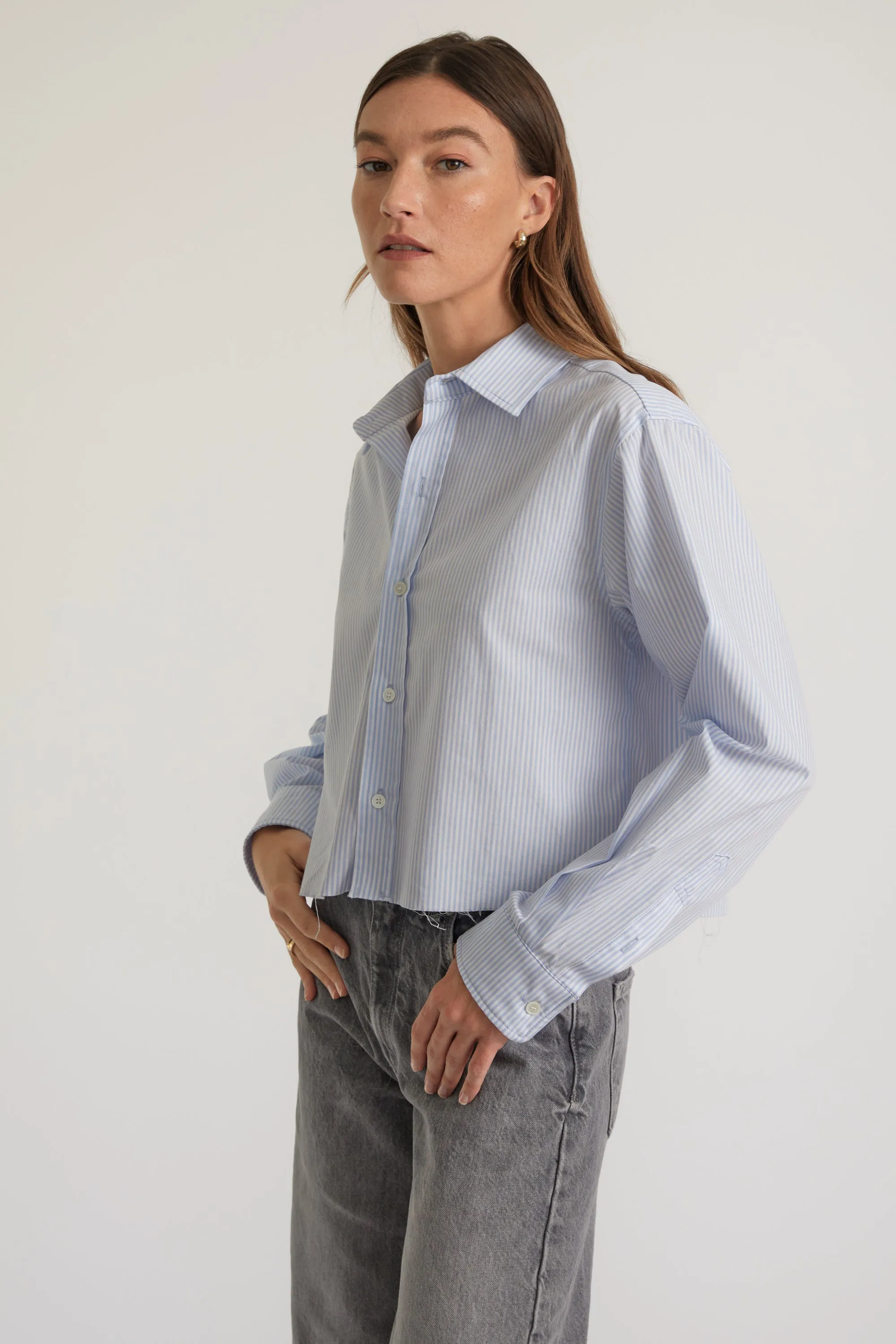 Cropped Long Sleeve Shirt