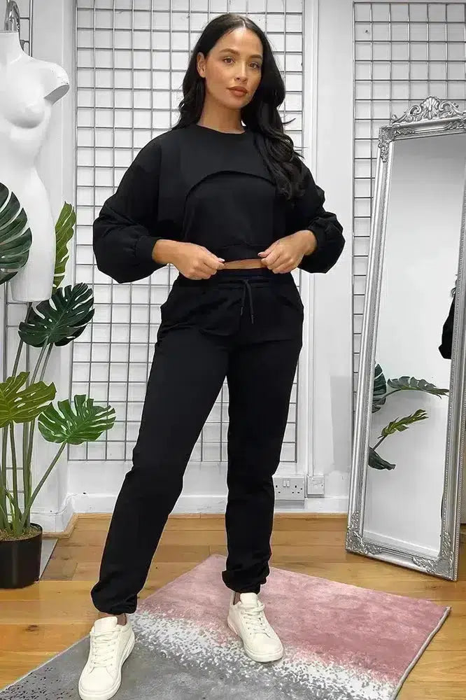 Cut Out Top Three Piece Tracksuit