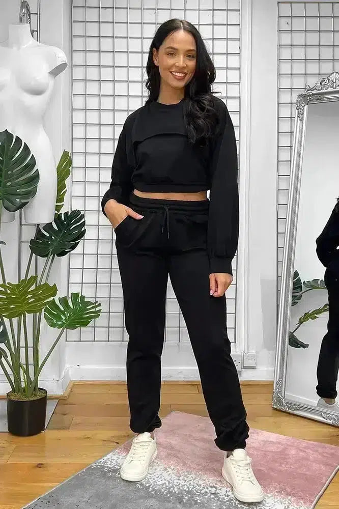 Cut Out Top Three Piece Tracksuit