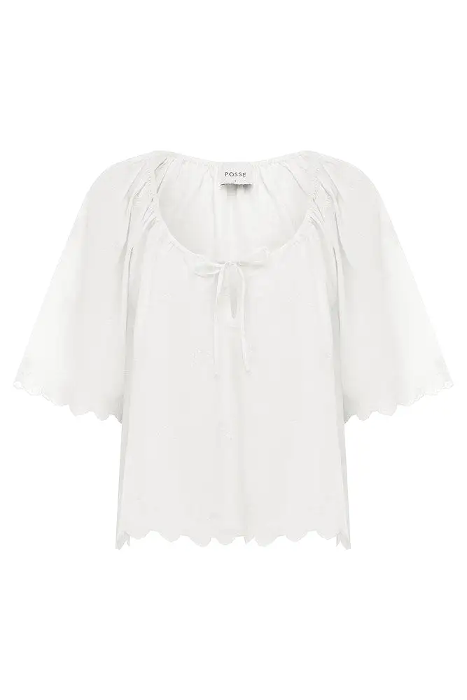 DAHLIA TOP - VINTAGE WHITE