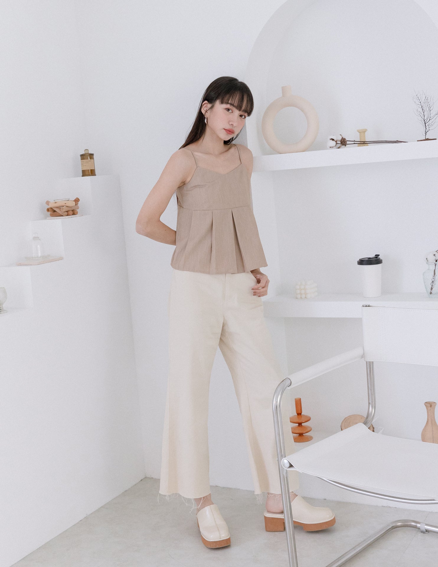 Emry Top in Khaki