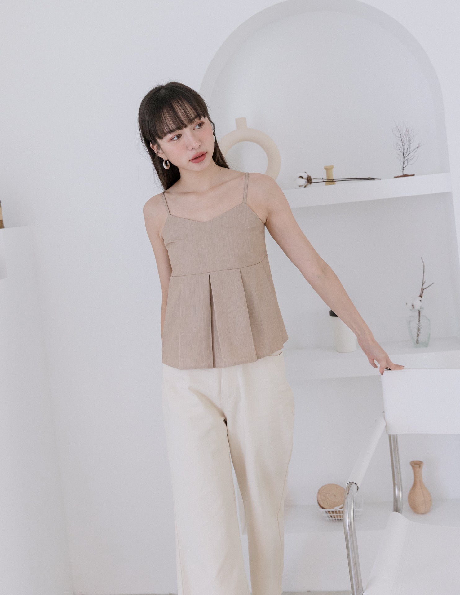 Emry Top in Khaki