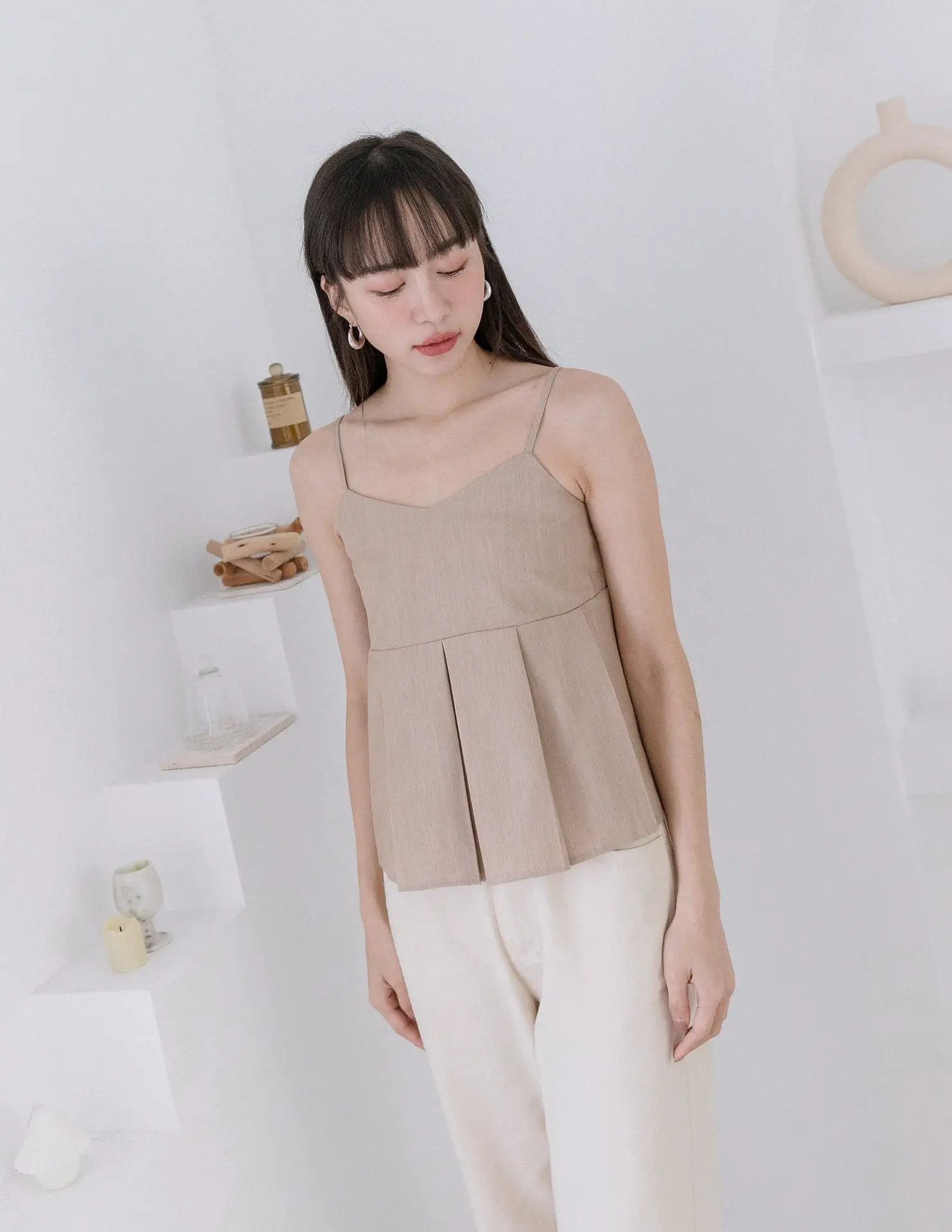 Emry Top in Khaki