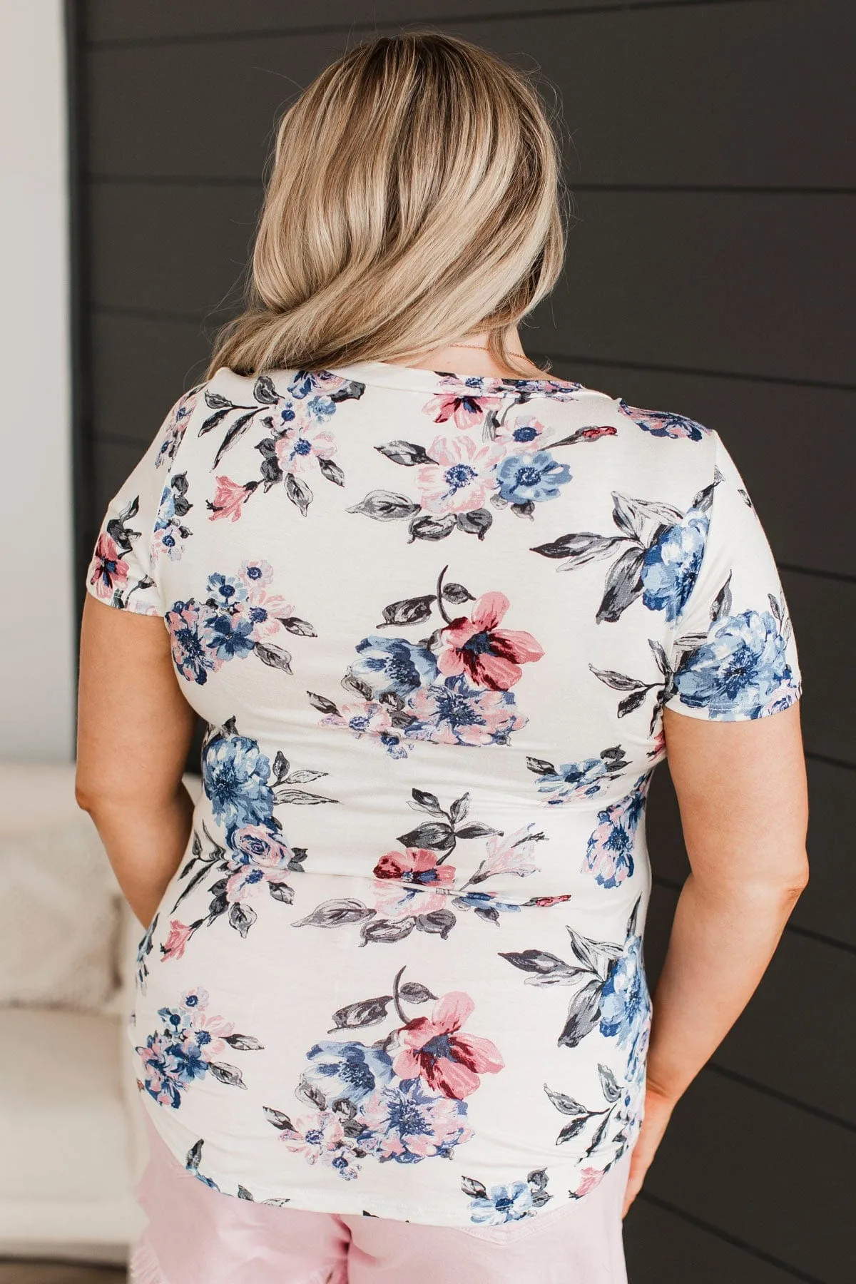 Feel It In The Air Floral Top- Ivory