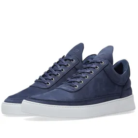 Filling Pieces Low Top Classic SneakerPlain Lane Navy Blue