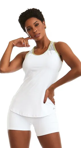 Fitness Tank Top - Breathe White