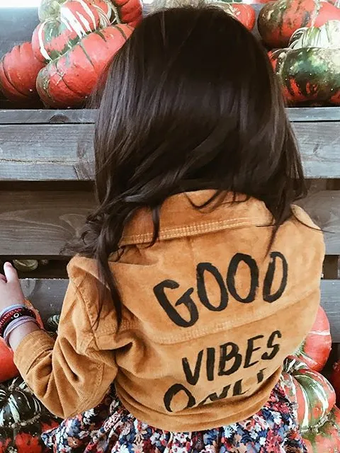 Good Vibes Only Corduroy Jacket