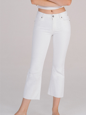 Happi Cropped Flare White