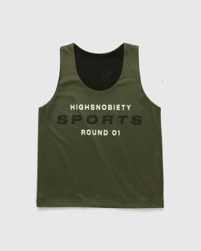 Highsnobiety – HS Sports Reversible Mesh Tank Top Black/Khaki | Highsnobiety Shop