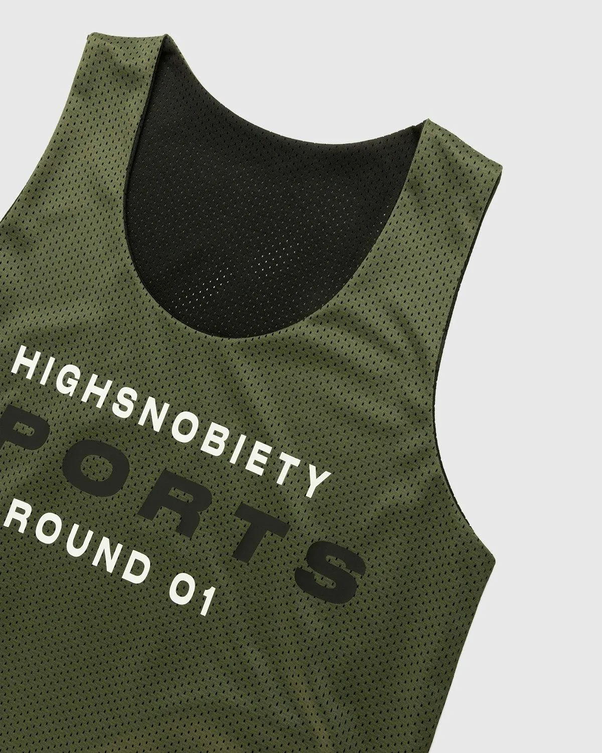 Highsnobiety – HS Sports Reversible Mesh Tank Top Black/Khaki | Highsnobiety Shop