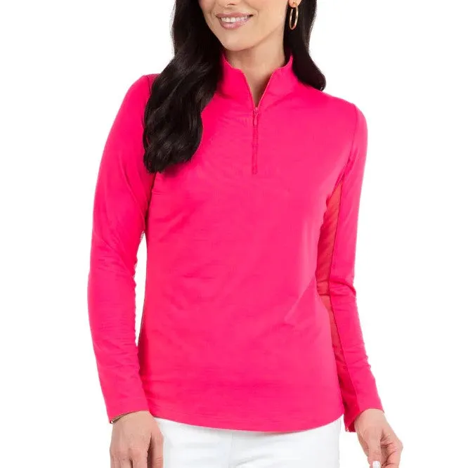 IBKUL Mock Long Sleeve Watermelon