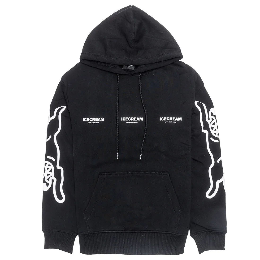 Ice Cream Men White Hoody (black)