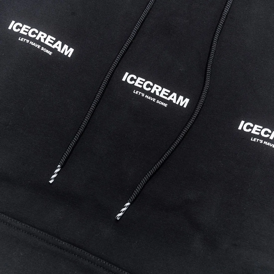 Ice Cream Men White Hoody (black)