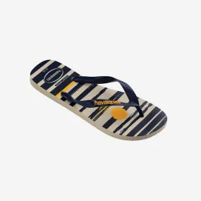 Infradito Havaianas Uomo Top Nautical Beige/Navy Ciabatte in gomma mare piscina E2023