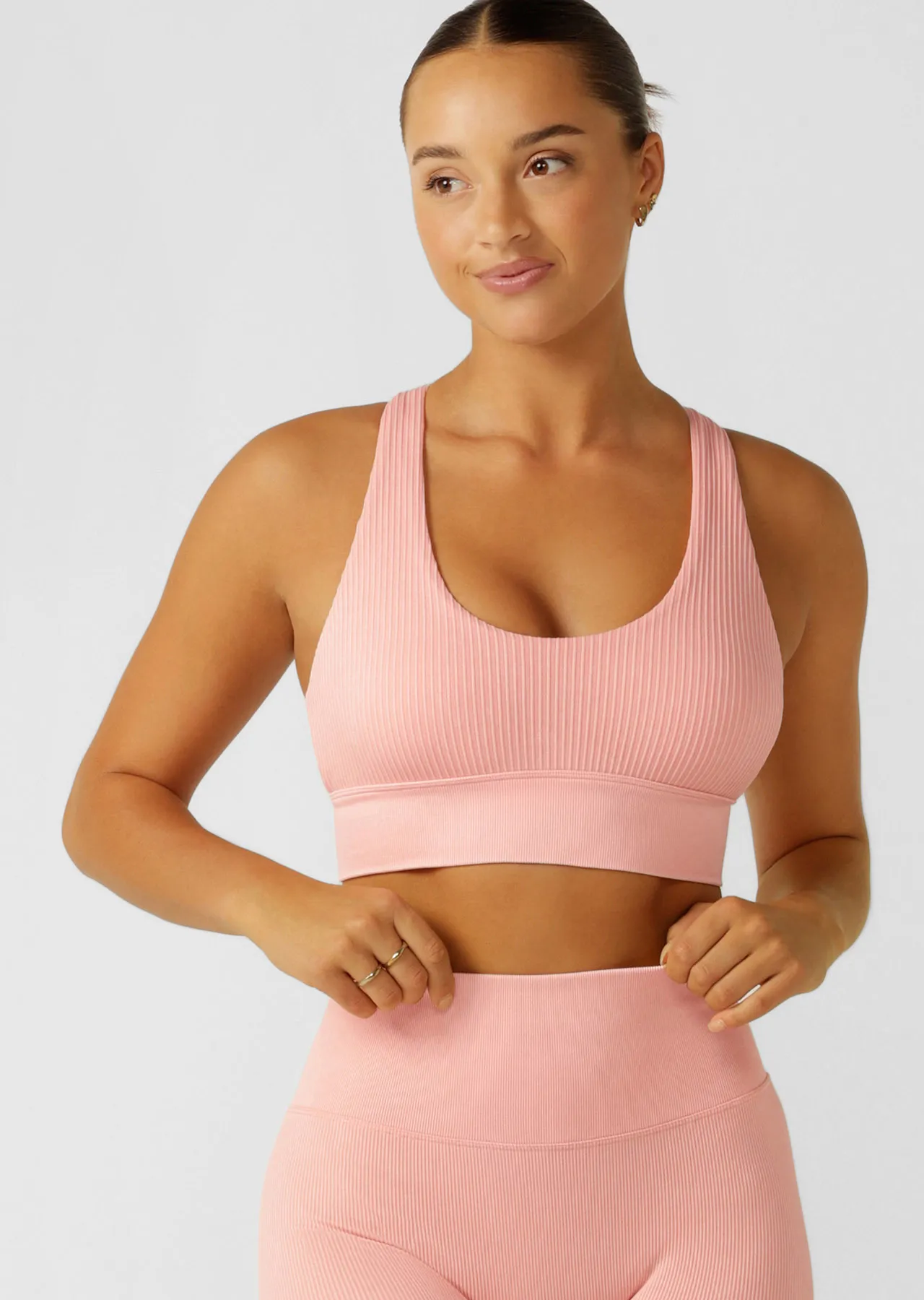 It Girl Wide Rib Seamless Sports Bra | All Day Support | Lorna Jane Australia