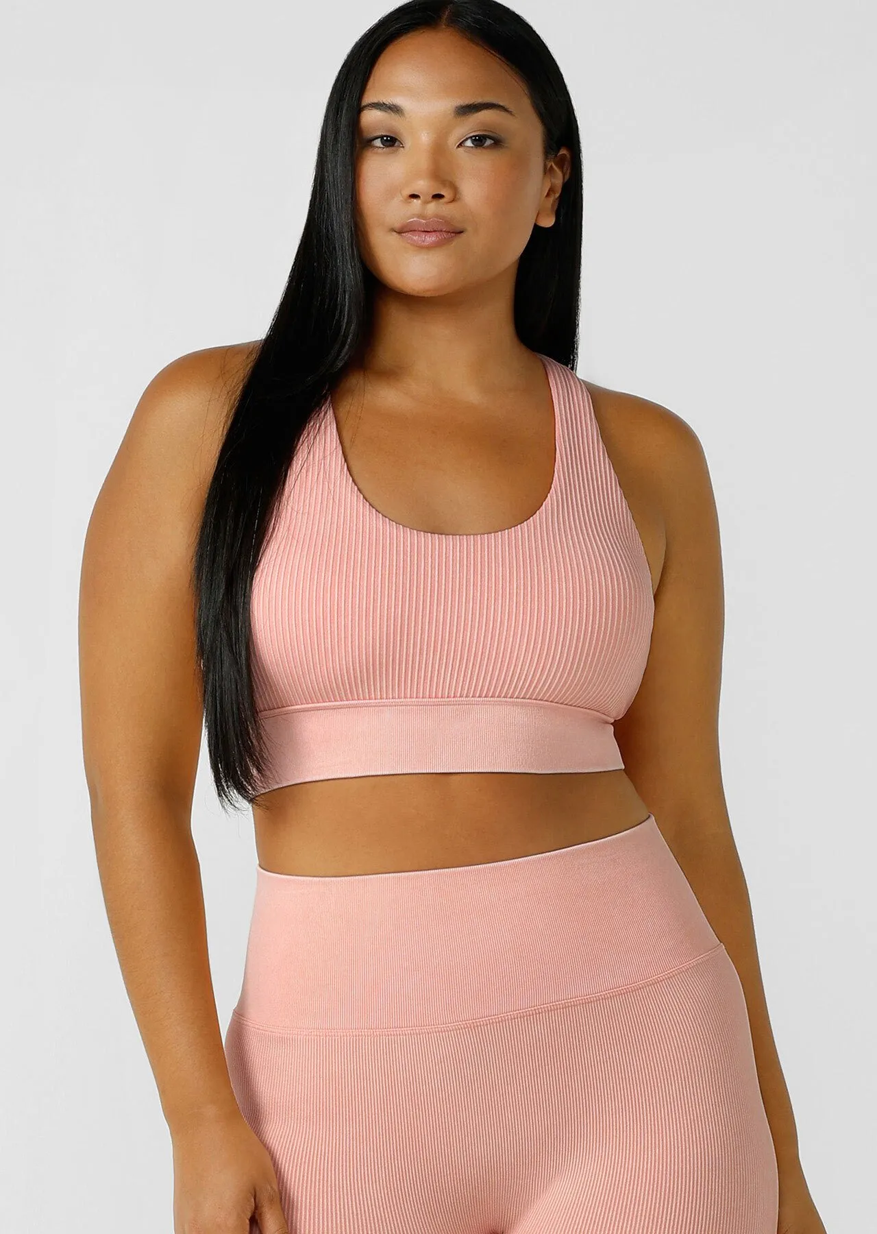 It Girl Wide Rib Seamless Sports Bra | All Day Support | Lorna Jane Australia