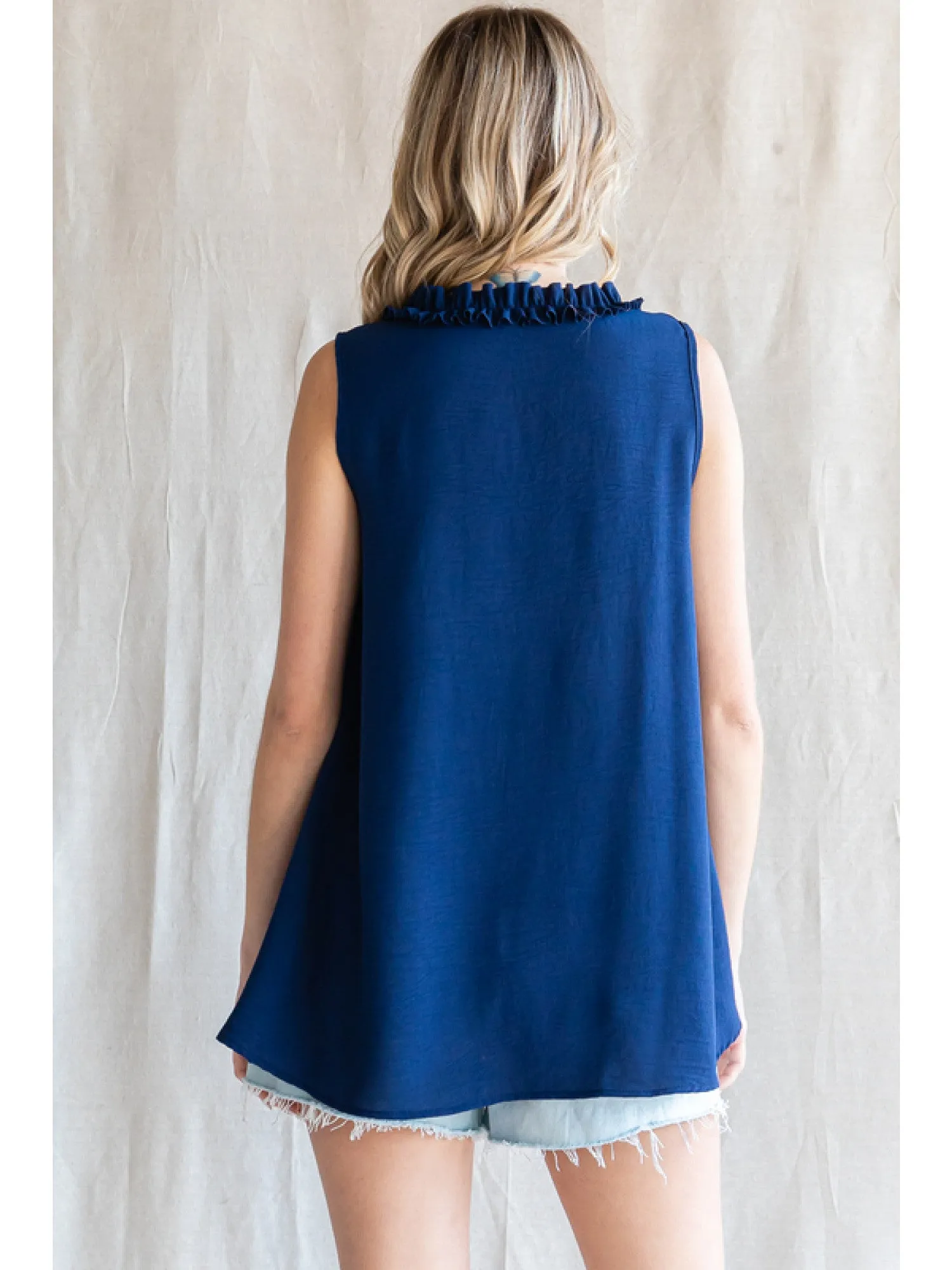 Jodifl Essential Sleeveless Top in Navy