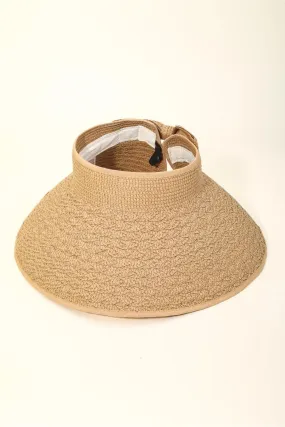 KRISTA TAN  STRAW  VISOR  HAT