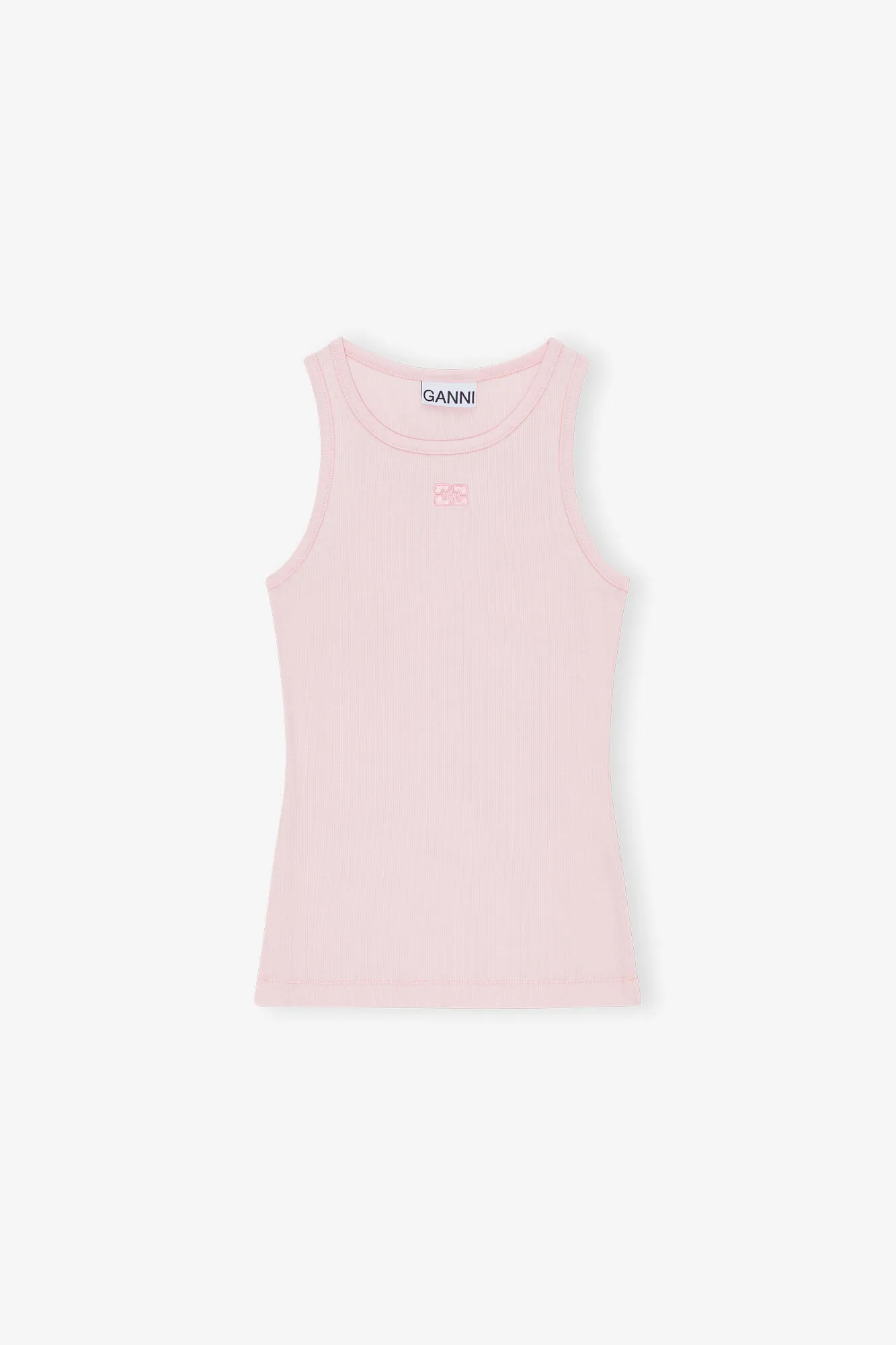 Light Pink Soft Cotton Rib Tank Top