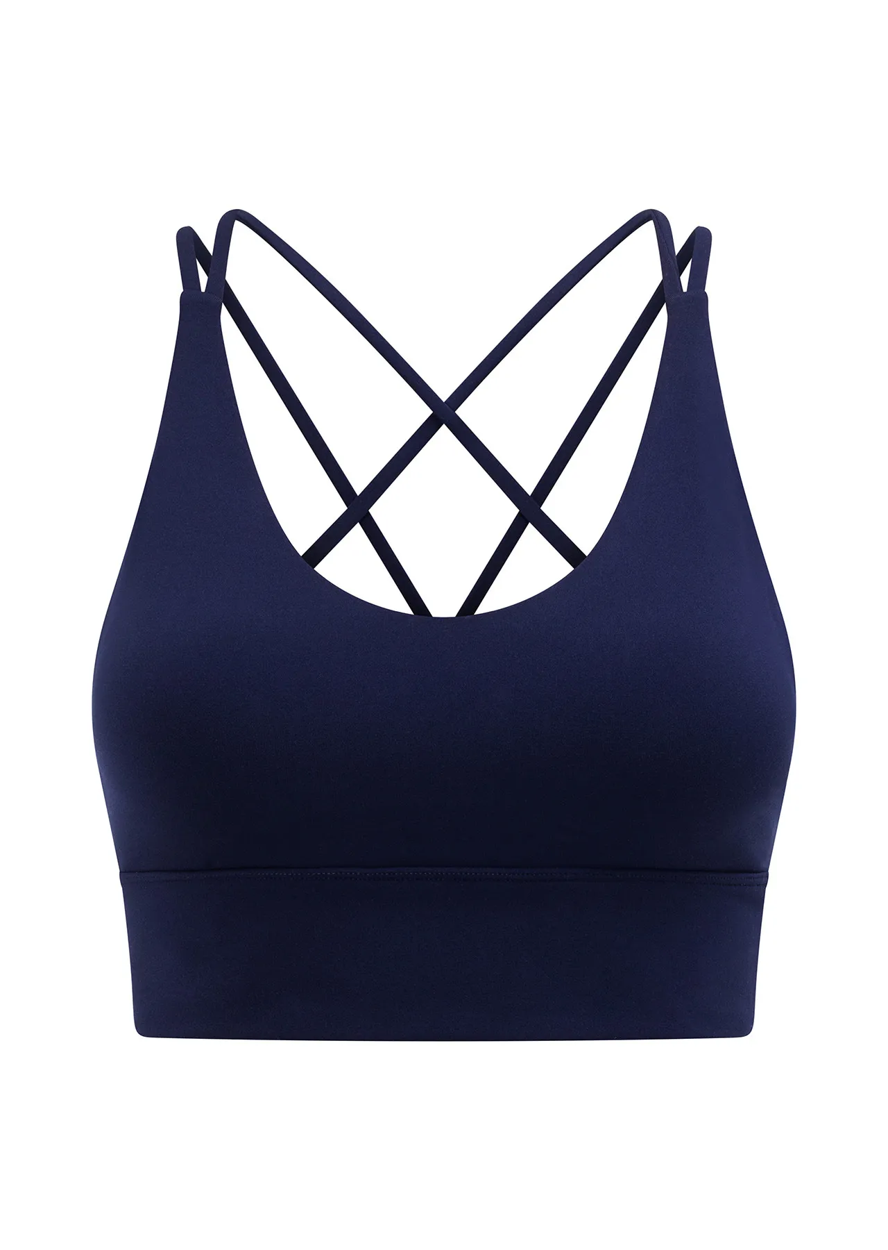 Lotus Longline Sports Bra | Blue | All Day Support | Lorna Jane Australia