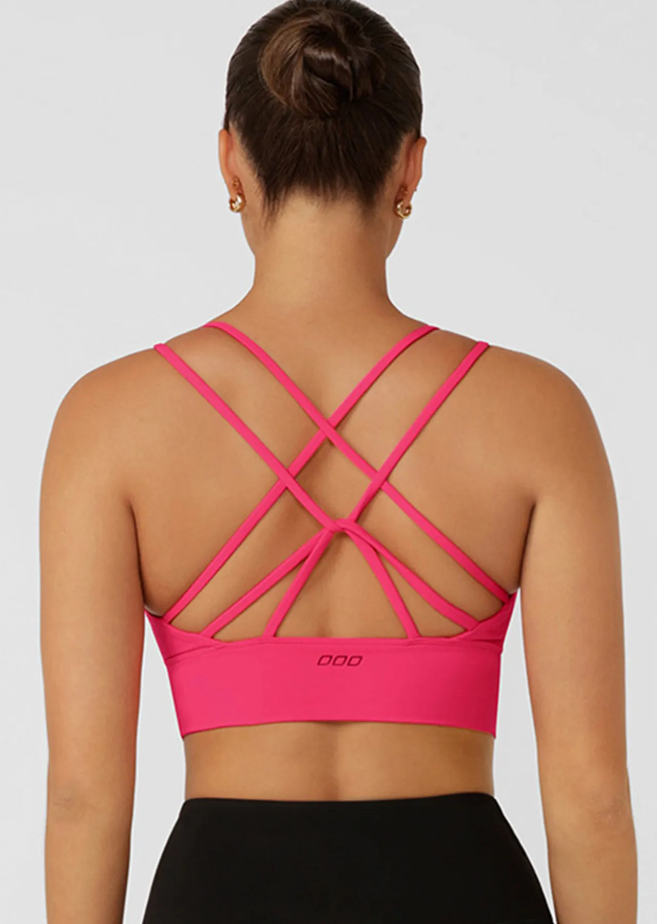 Lotus Longline Sports Bra | Pink | All Day Support | Lorna Jane Australia