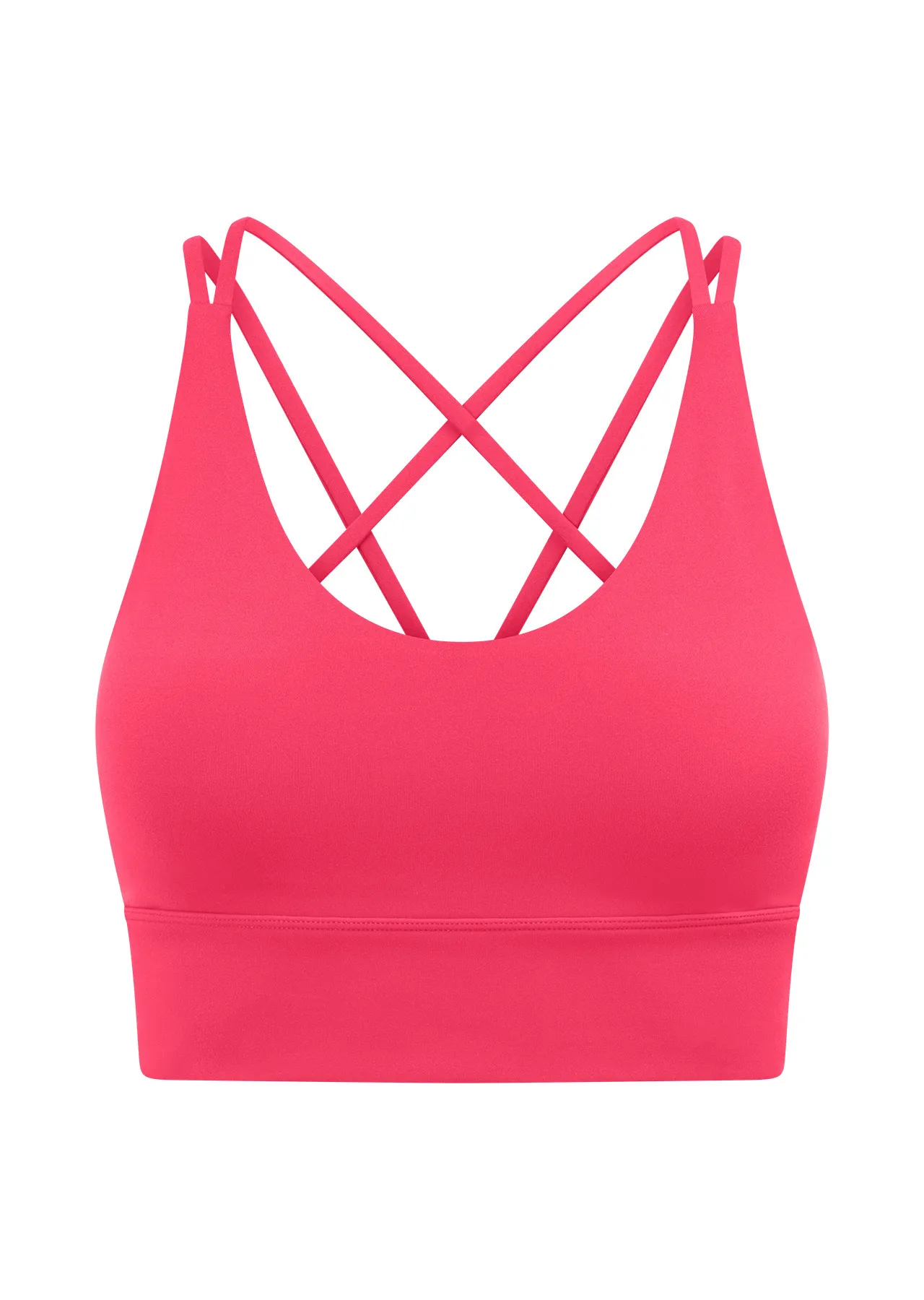 Lotus Longline Sports Bra | Pink | All Day Support | Lorna Jane Australia