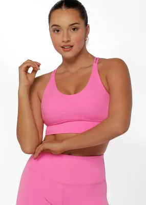 Lotus Sports Bra | Pink | All Day Support | Lorna Jane Australia