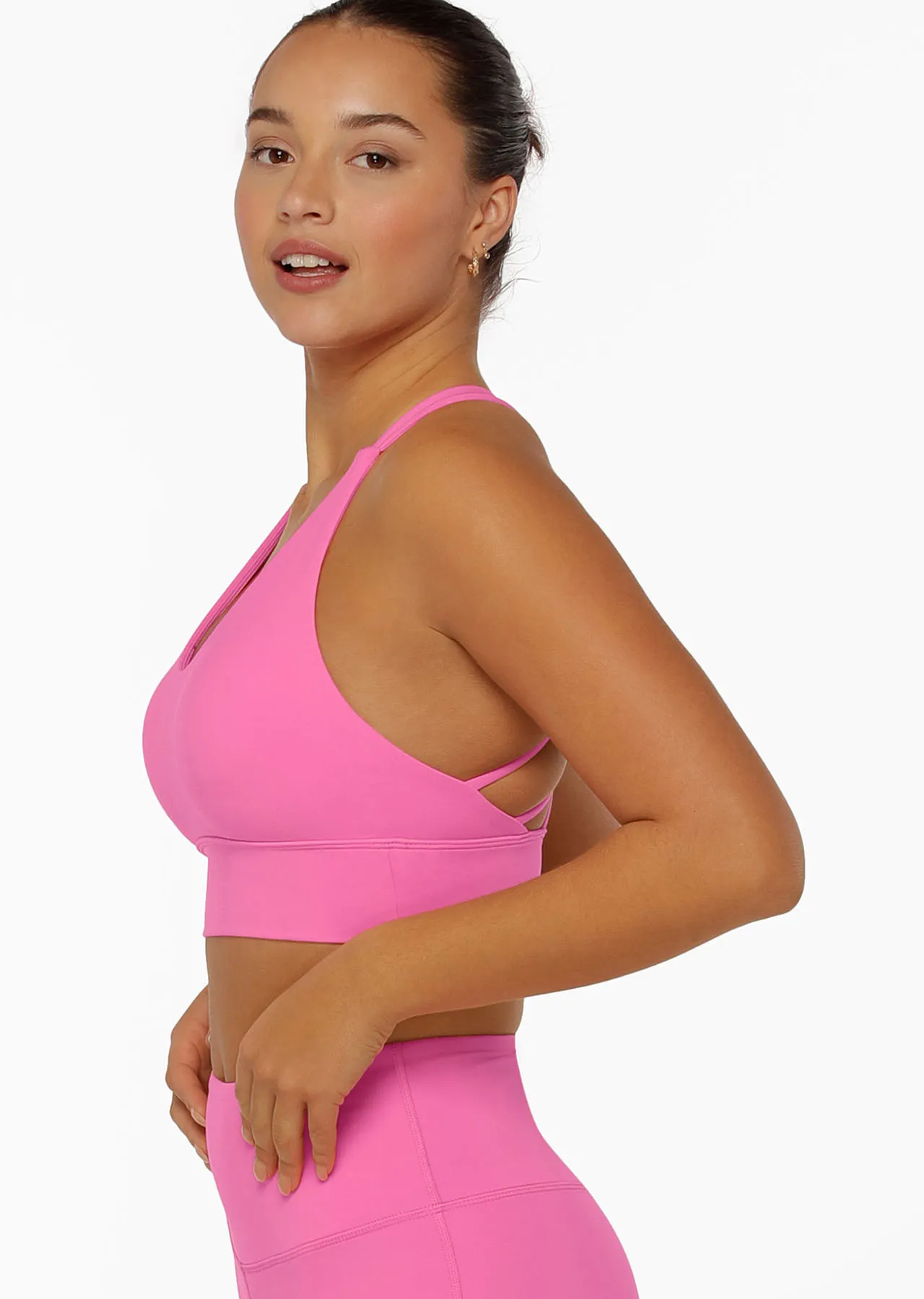 Lotus Sports Bra | Pink | All Day Support | Lorna Jane Australia