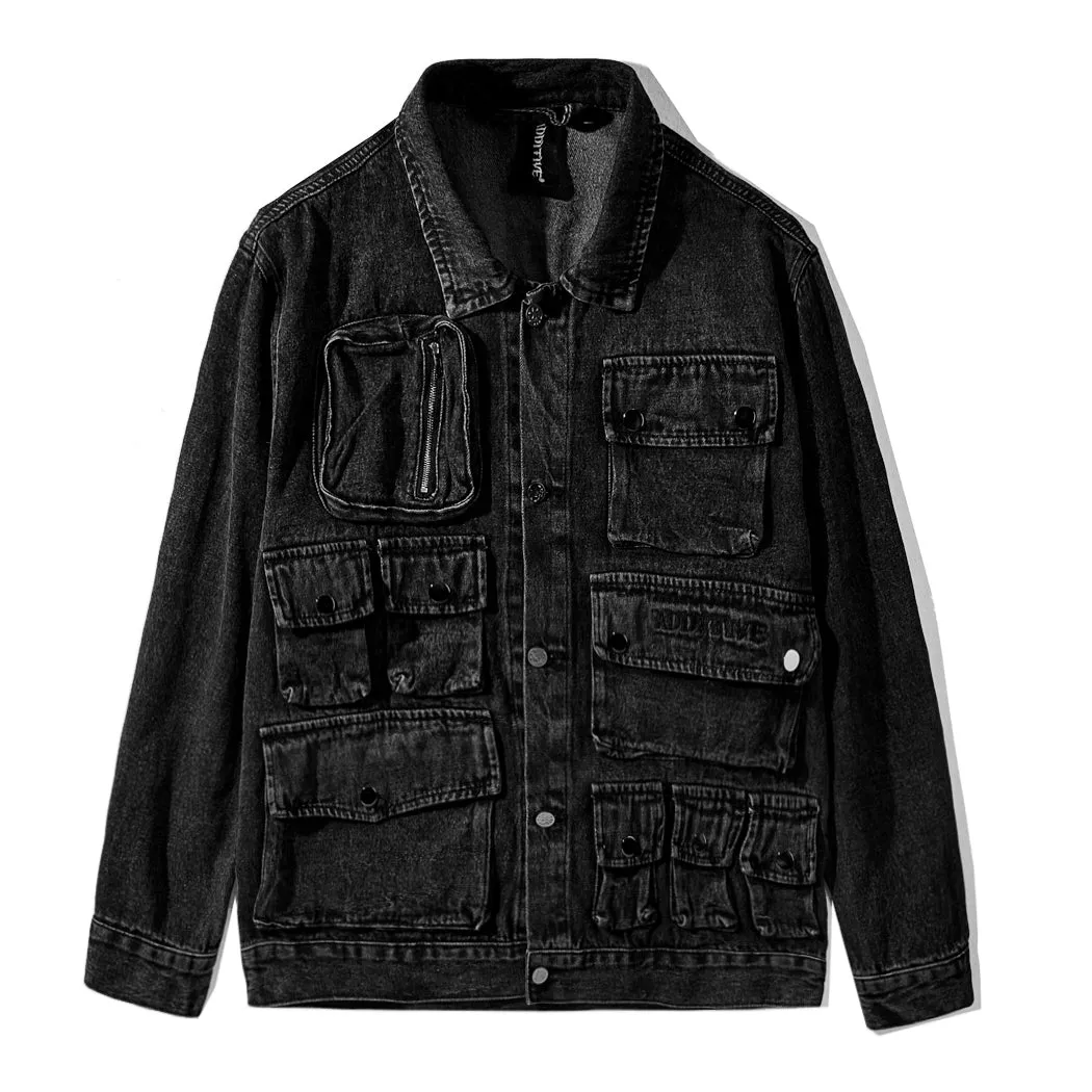 Multi pocket denim jacket